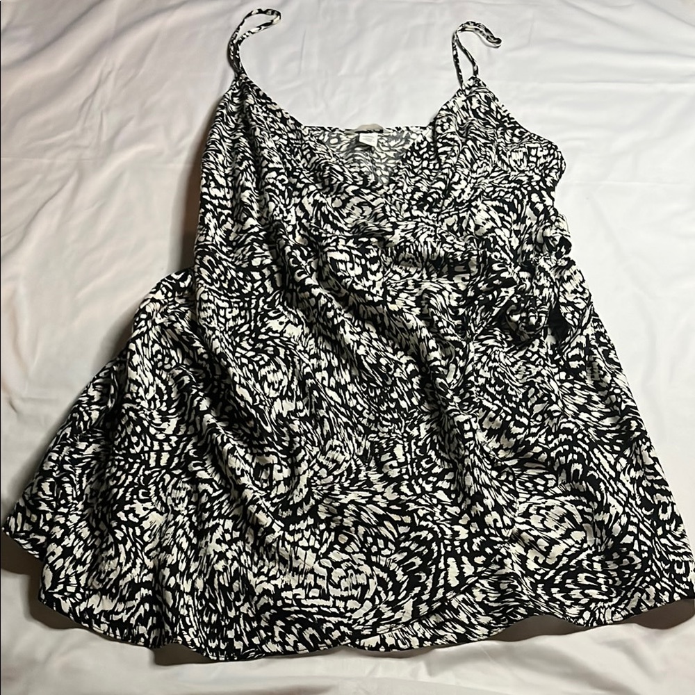 H&M Floral Tank Wrap Dress